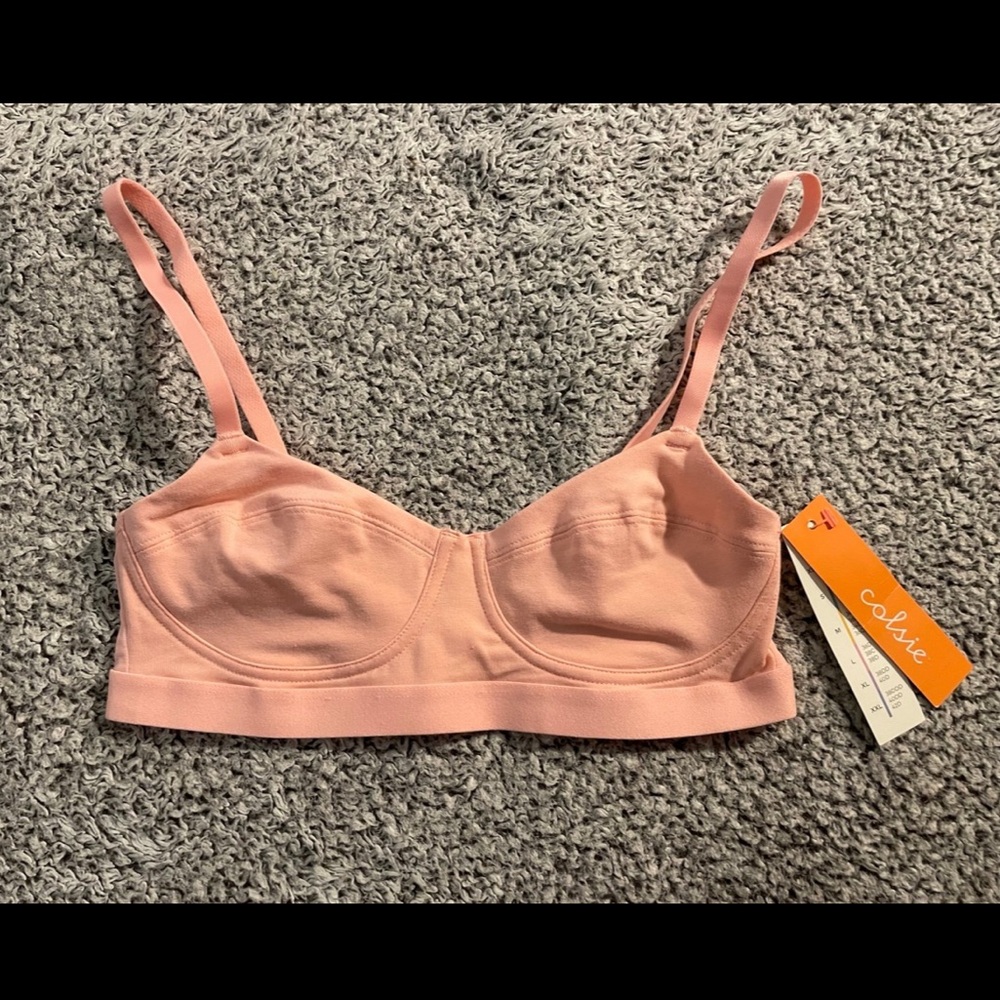 Colsie || Bra || X-small 32 A/B || Peach Coral Pink || NWT